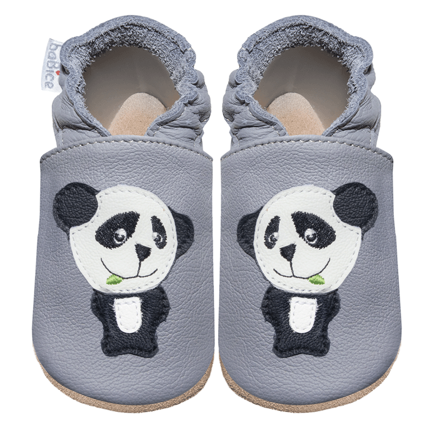 BABUCHA BABY PANDA, OSITO/ANIMALES BLANCO Y NEGRO