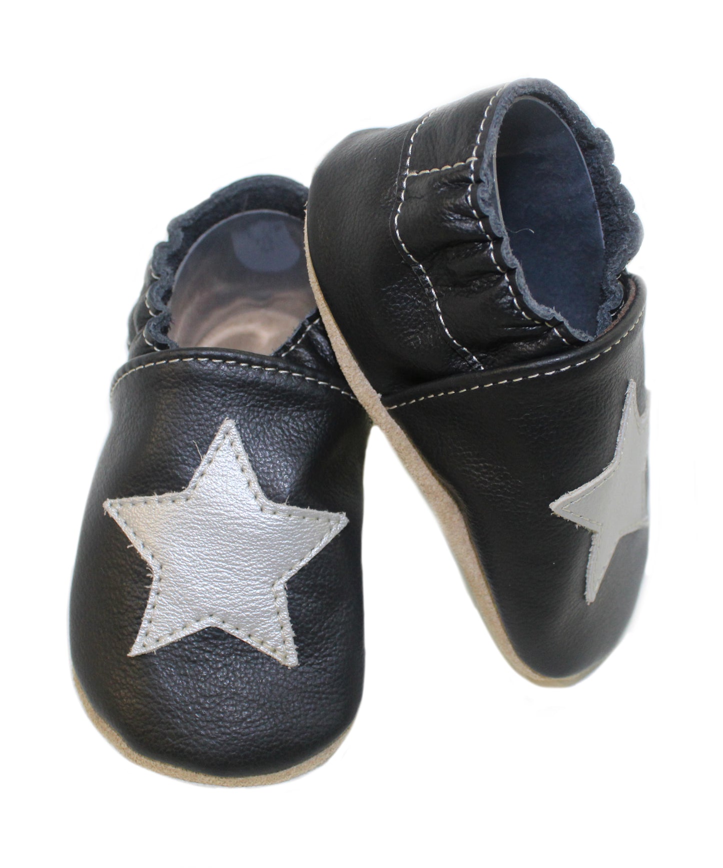 BABUCHA SILVER STAR - NEGRO
