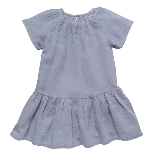 Vestido Azul de Muselina