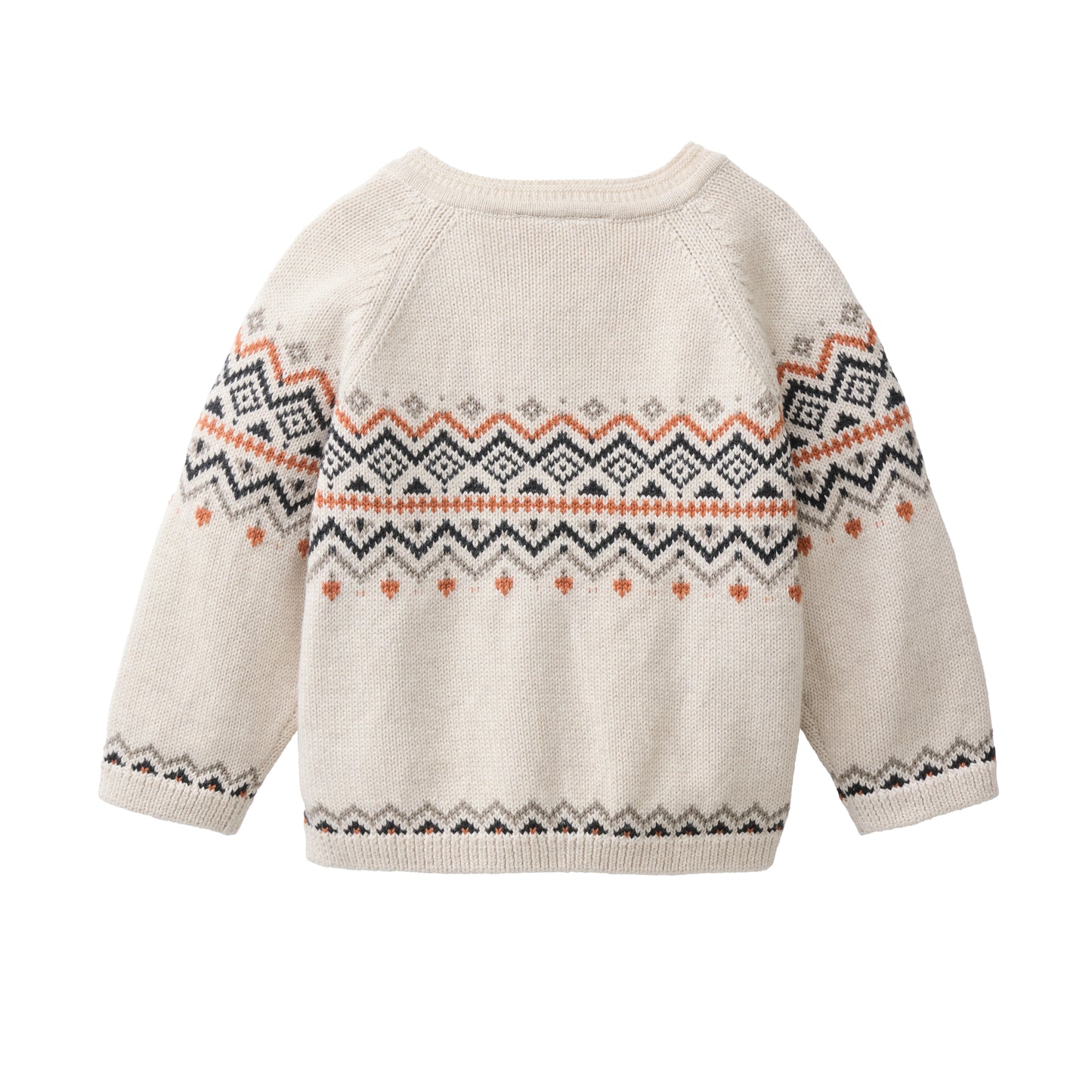Suéter de Punto Bebé en Algodón Orgánico GOTS - Estilo Jacquard