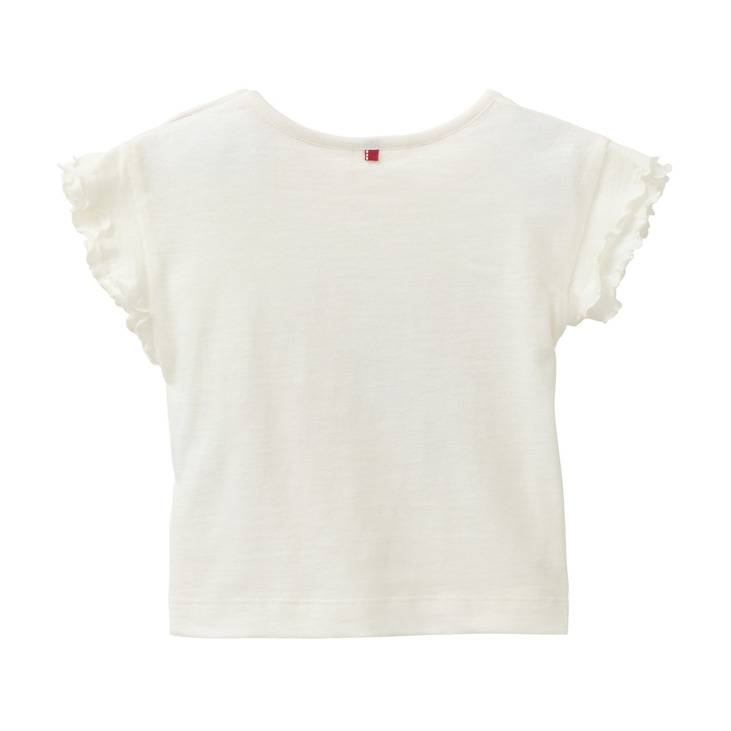 Camiseta de Manga Corta GOTS Blanca para Bebé