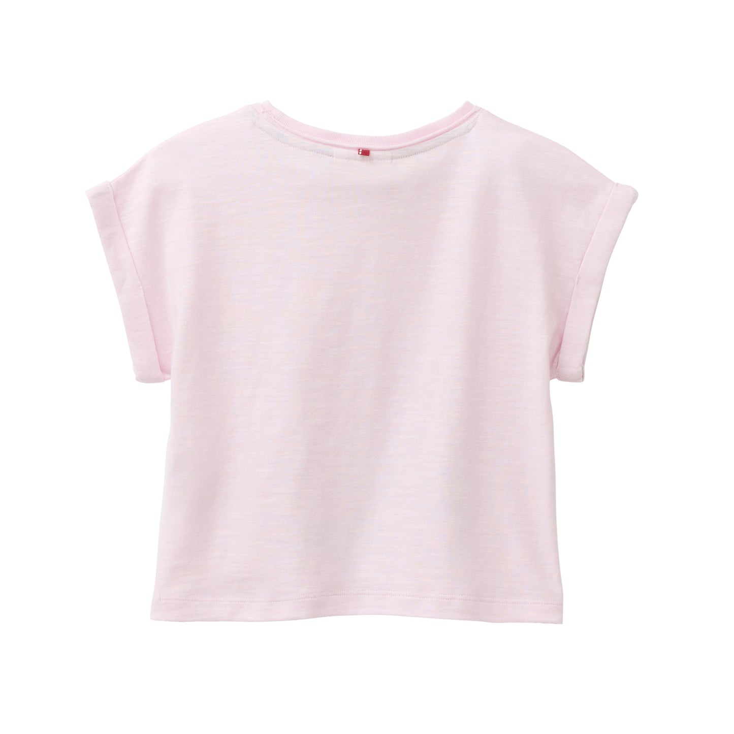 Camiseta infantil de manga corta GOTS rosa – algodón orgánico y diseño alegre