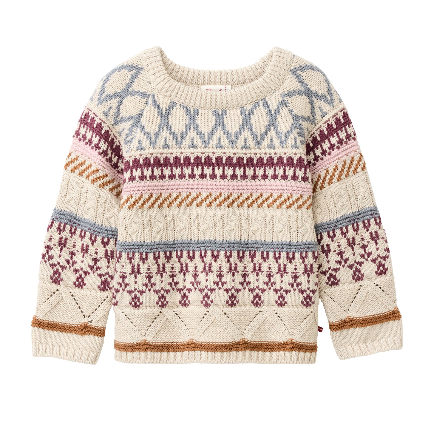 Jersey de punto niños algodón orgánico GOTS – Kitt mélange con estampado