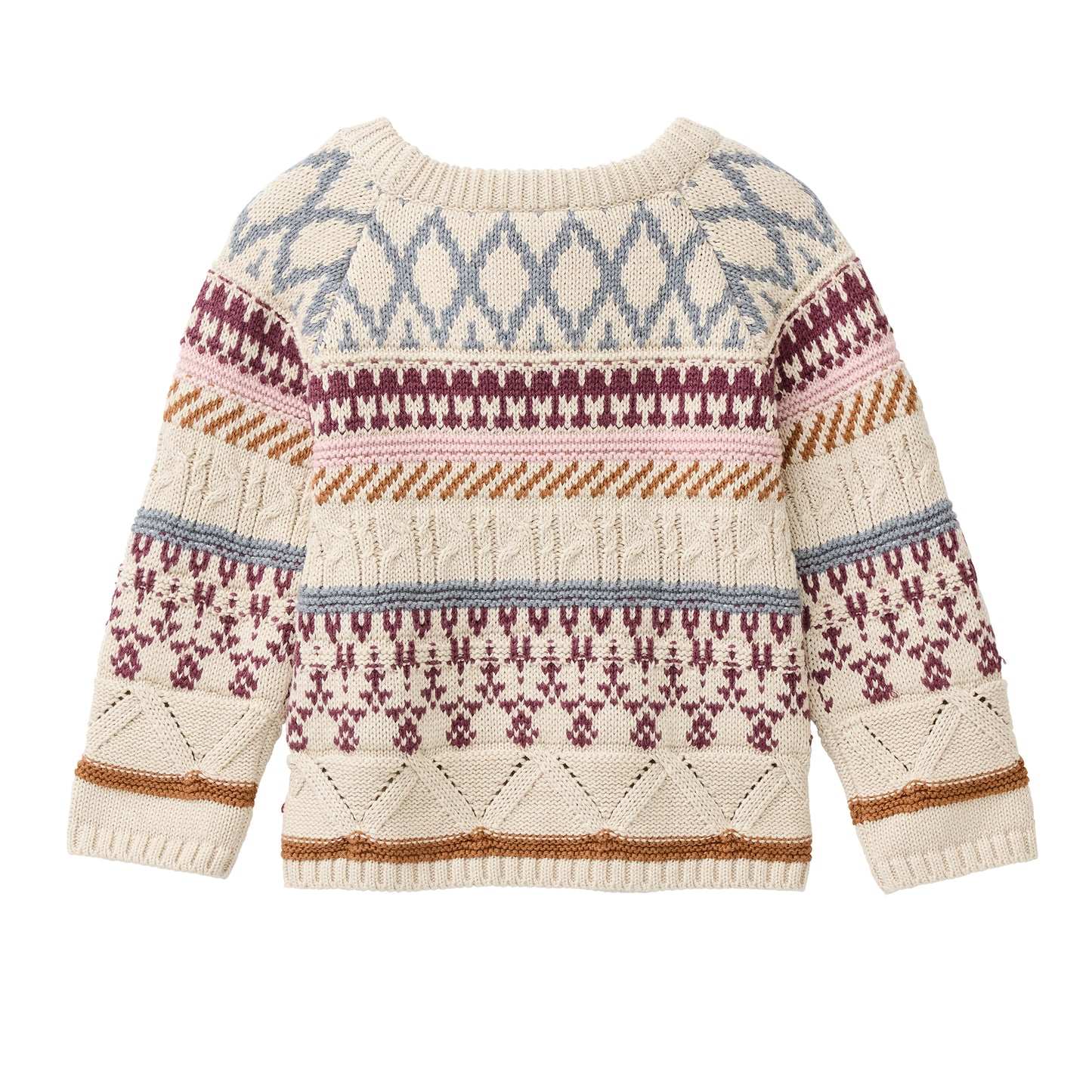 Jersey de punto niños algodón orgánico GOTS – Kitt mélange con estampado