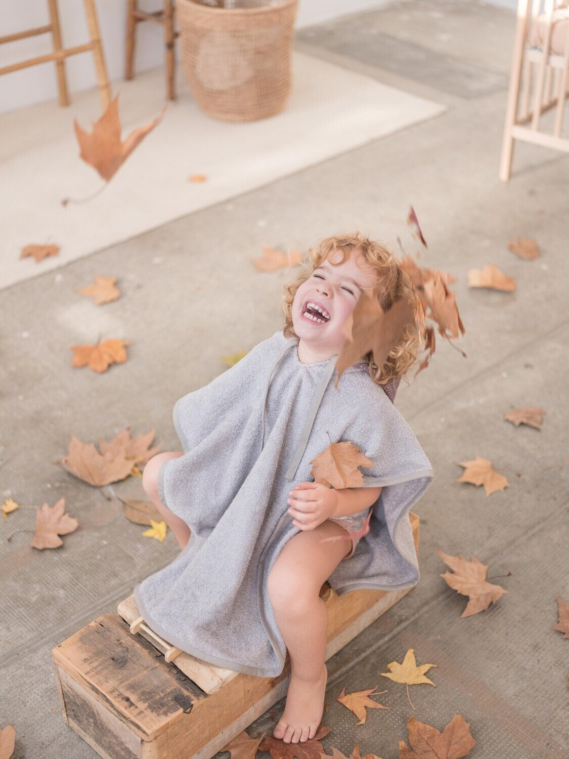 Poncho de baño Duende Miel
