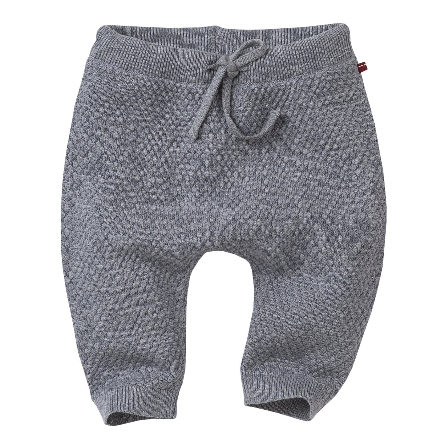 Pantalones de punto geometric gris