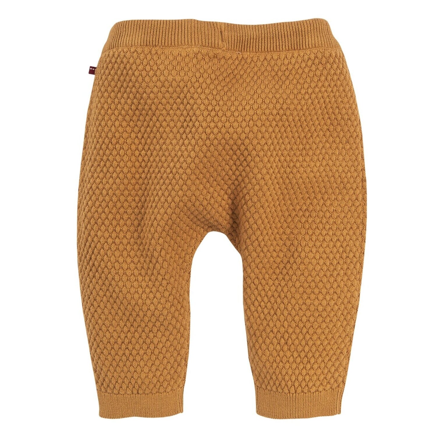 Pantalones de punto geometric canela