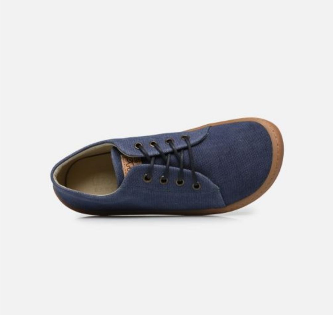 Vegano Lona Blue Con Cordones