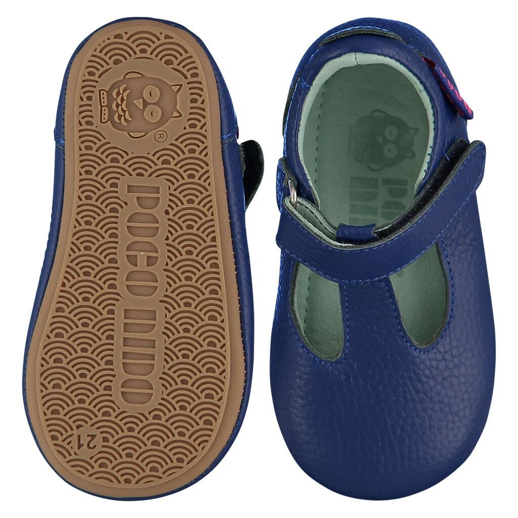 MIGHTY SHOES. INK BLUE T BAR