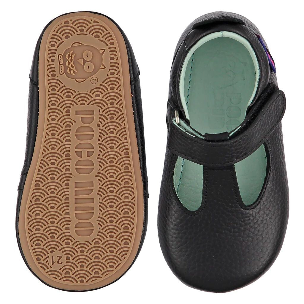 MIGHTY SHOES. BLACK T BAR