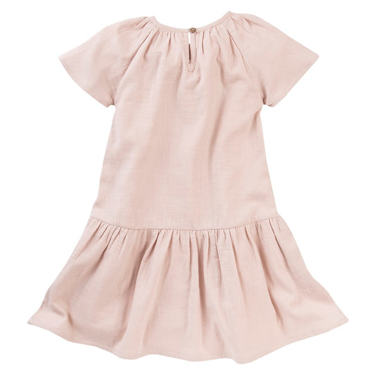Vestido Rosa Palo con Volante