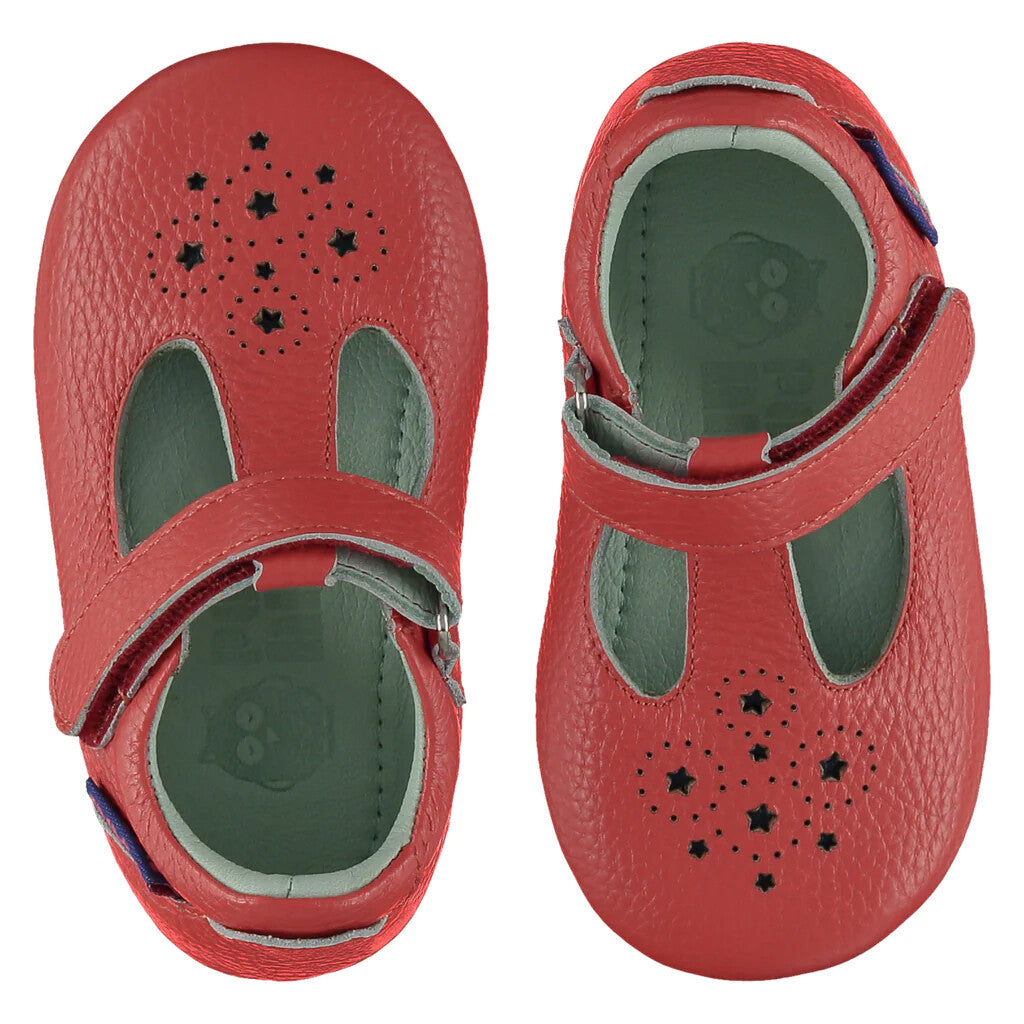 MIGHTY SHOES. WATERMELON CHILDREN'S T BAR SHOE