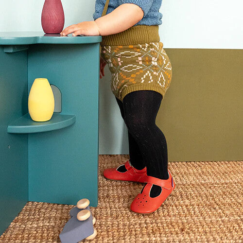 MIGHTY SHOES. WATERMELON CHILDREN'S T BAR SHOE