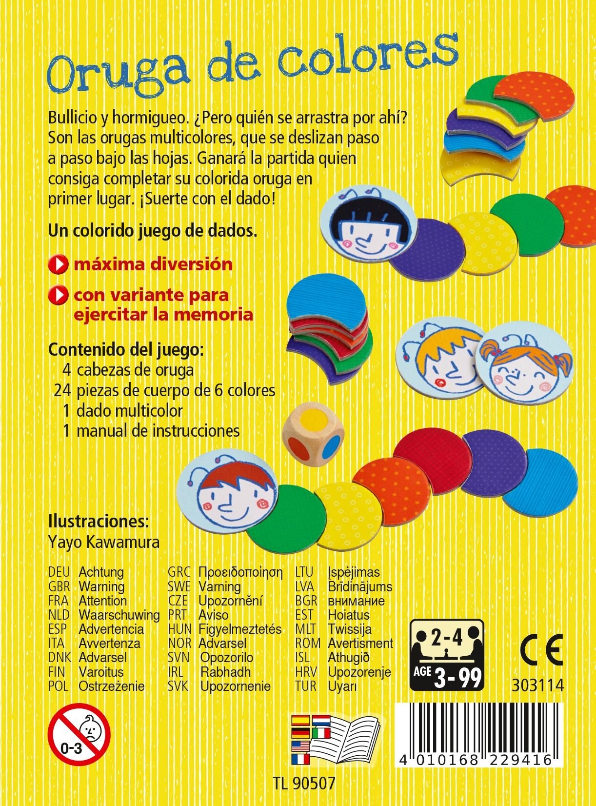 Oruga de colores