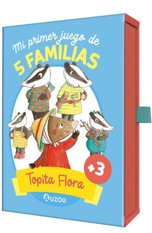 Juego de cartas topita flora,5 familias( + 3años )