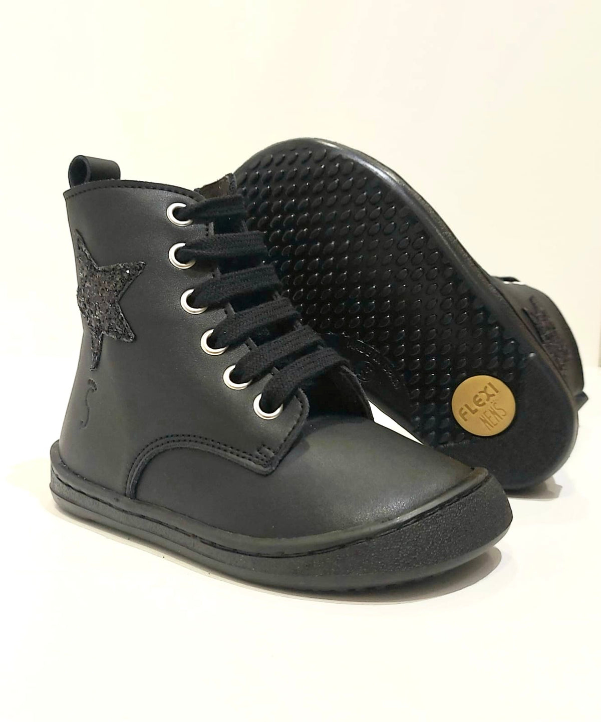 Botas Flexi Nens Negro/Estrella brillante