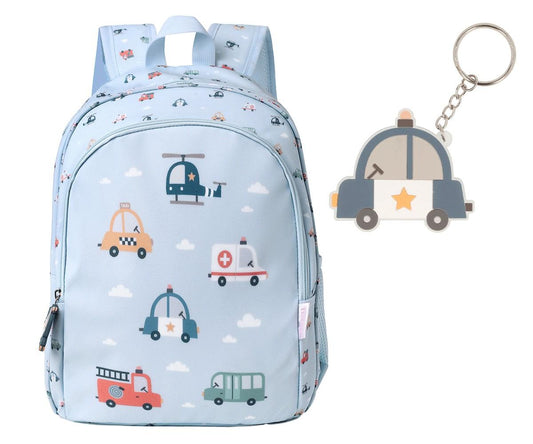 Mochila Escolar Mediana Personalizable de la Colección Vuelta al Cole City Cars
