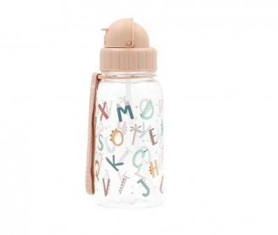 Botella Infantil de Tritán con Pajita Personalizable de 500 ml de la Colección Vuelta al Cole Geometric