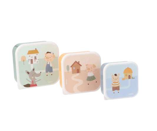 Tutete 3 Cajas Almuerzo The Three Little Pigs