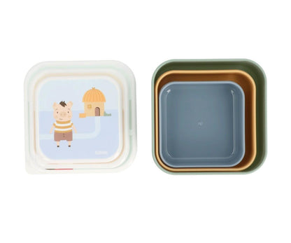 Tutete 3 Cajas Almuerzo The Three Little Pigs