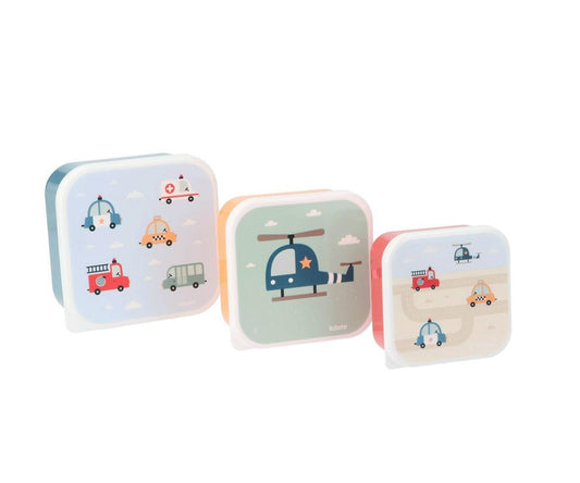 Tutete 3 Cajas Almuerzo  City Cars