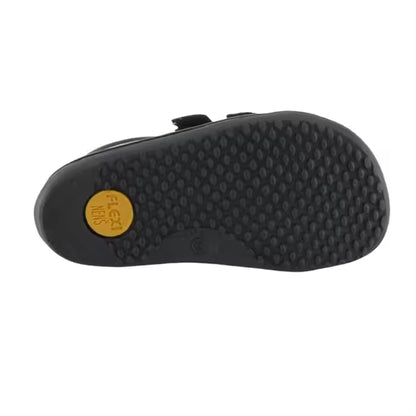 Flexi Nens Deportiva de Piel Negro 9000-R
