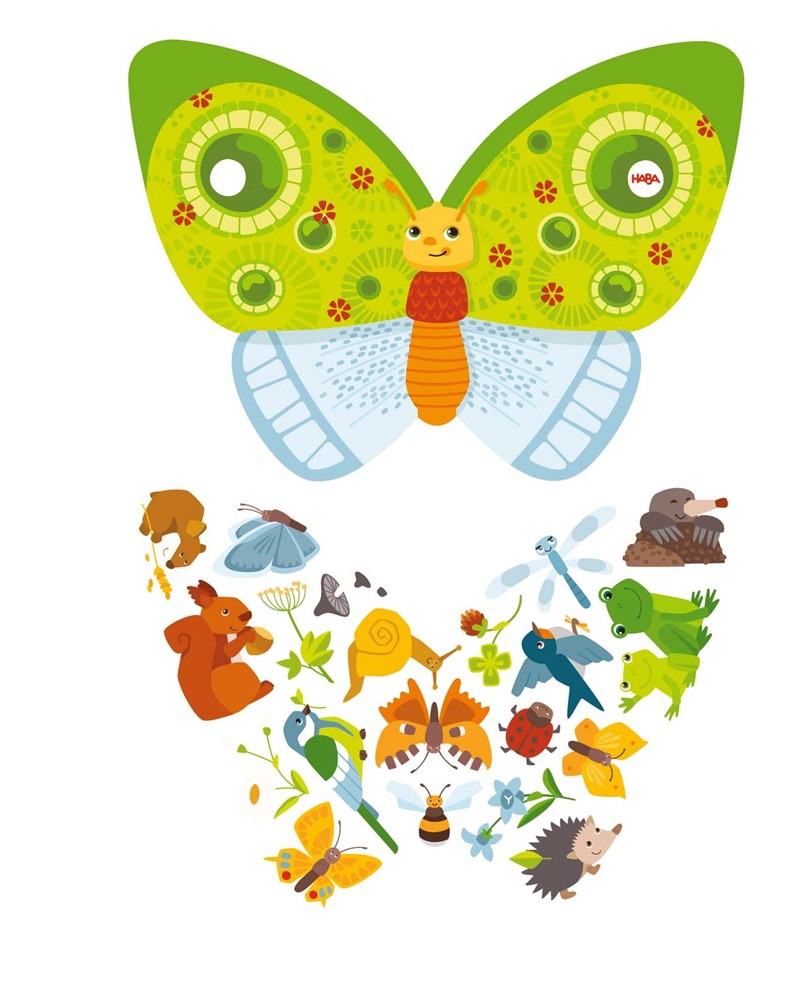 Puzzle 2 en 1 - Mariposa
