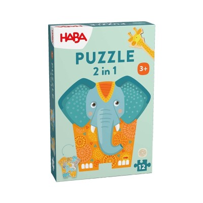 Puzzle 2 en 1 - Elefante