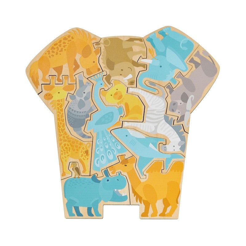 Puzzle 2 en 1 - Elefante