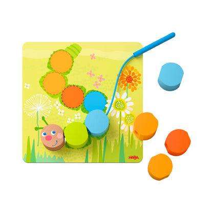 Juego de Ensartar Animales de Madera