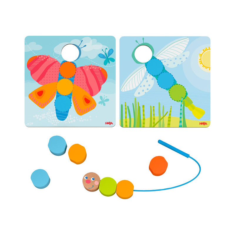 Juego de Ensartar Animales de Madera