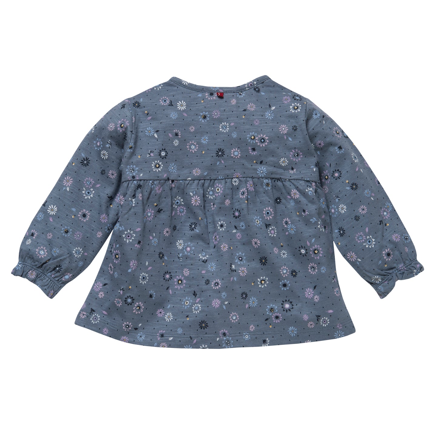 Camiseta Flores Azul-Violeta