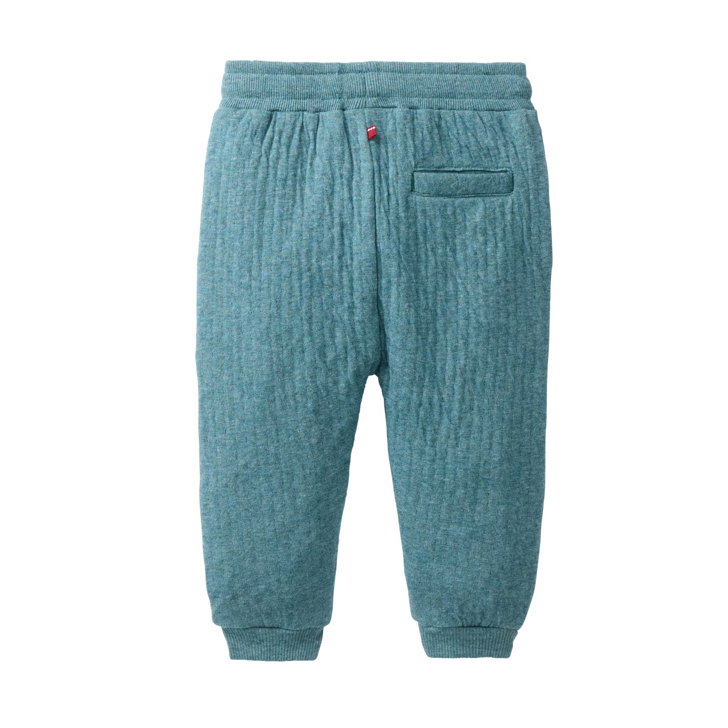 Pantalón Sweat GOTS para Bebé en Algodón Orgánico Color Eucalipto Mélange