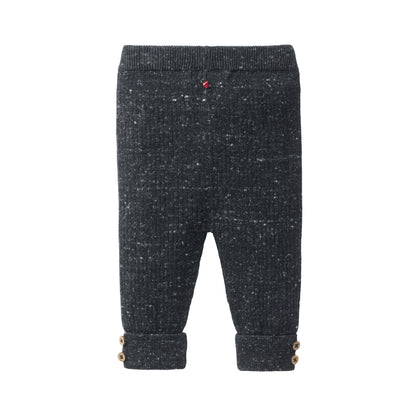 Pantalón de Punto Bebé en Algodón Orgánico GOTS - Gris Mélange