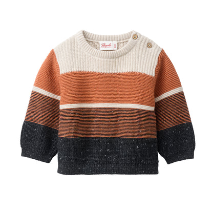 Suéter de Punto Bebé en Algodón Orgánico GOTS - Estilo Jacquard