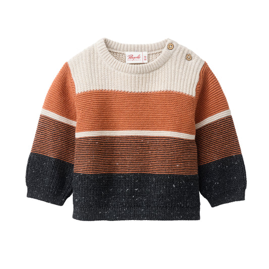 Suéter de Punto Bebé en Algodón Orgánico GOTS - Estilo Jacquard
