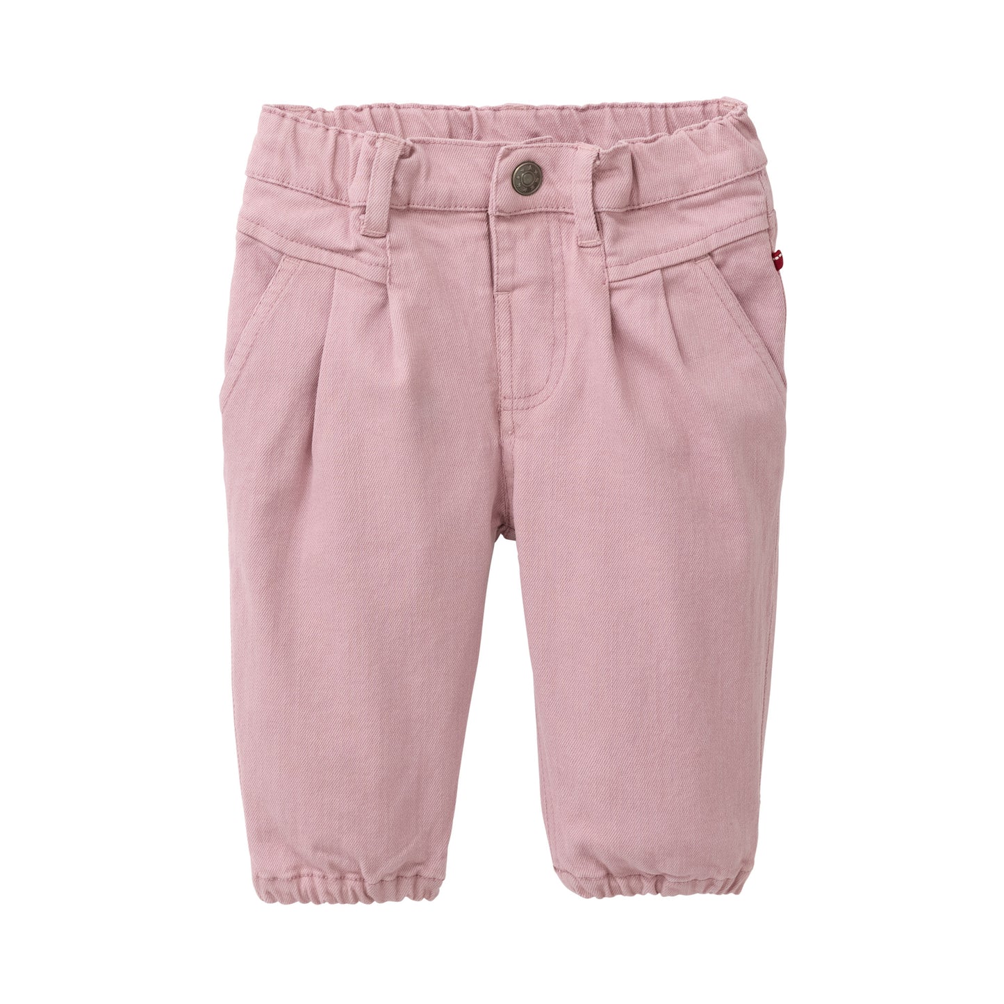 Pantalón Twill Elástico GOTS Malva para Bebé