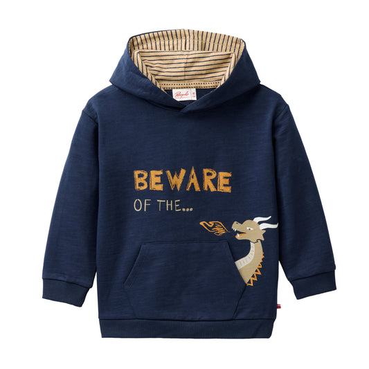 Sudadera con capucha niños algodón orgánico GOTS – Azul oscuro