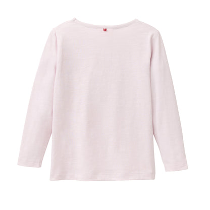Camiseta manga larga niños algodón orgánico GOTS – Violeta claro
