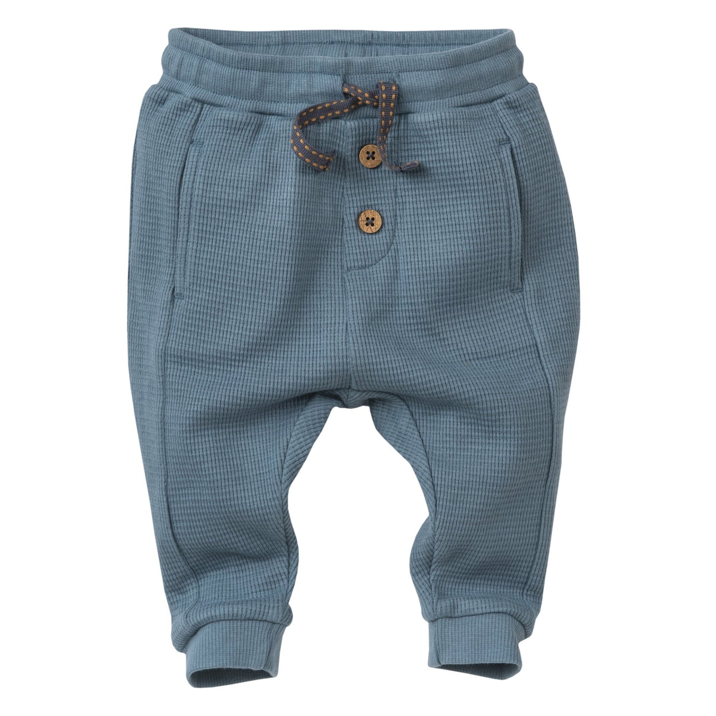 Pantalones de pique color petrol