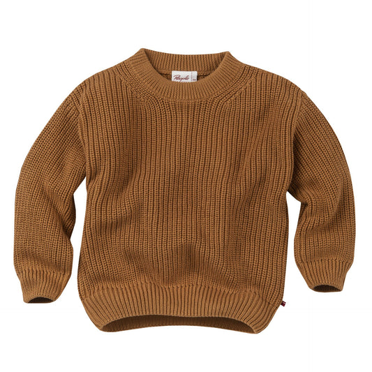 Jersey   de punto marron GOTS