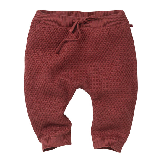 Pantalones de punto granate  GOTS