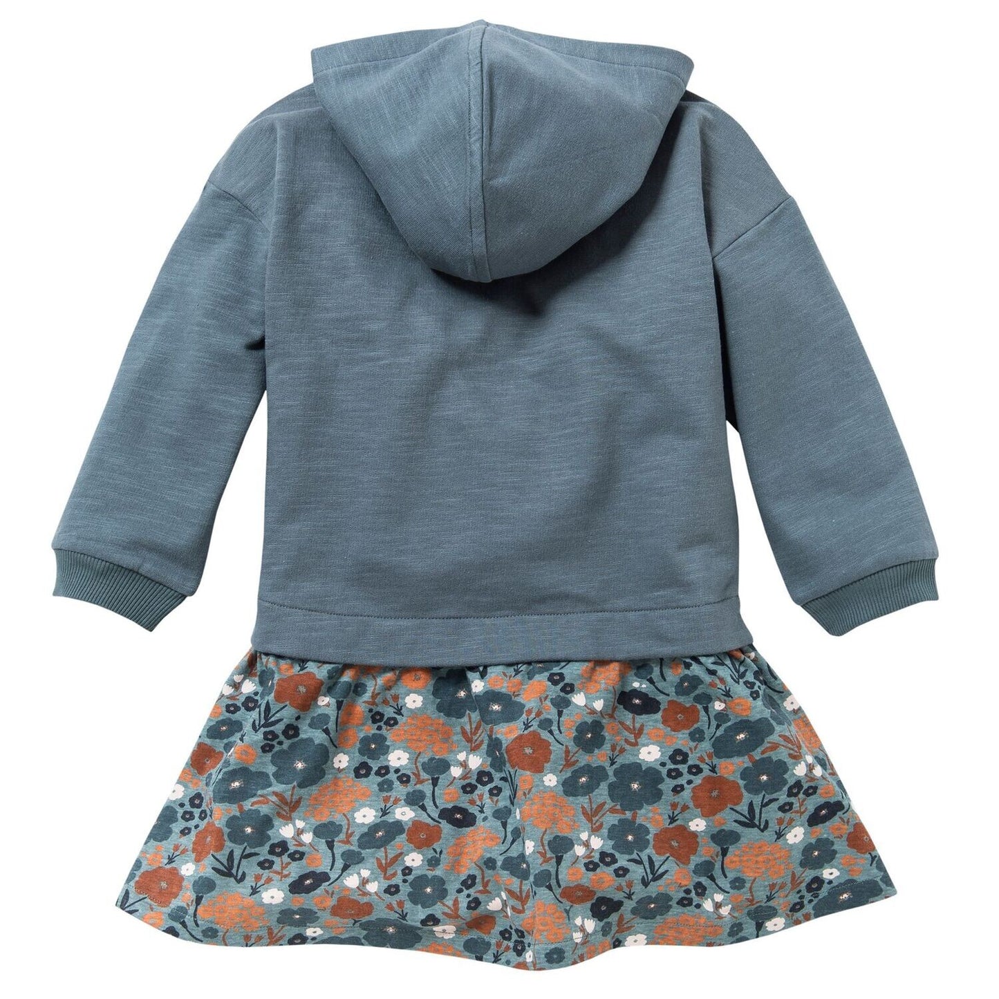 Vestido Invierno Azul/Gris a Flores