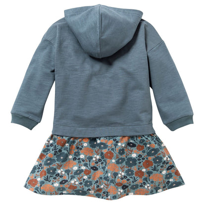 Vestido Invierno Azul/Gris a Flores