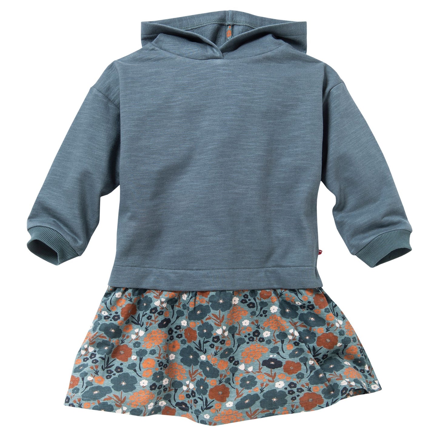 Vestido Invierno Azul/Gris a Flores