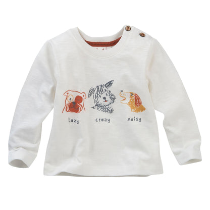 Camiseta Blanco Roto Perritos