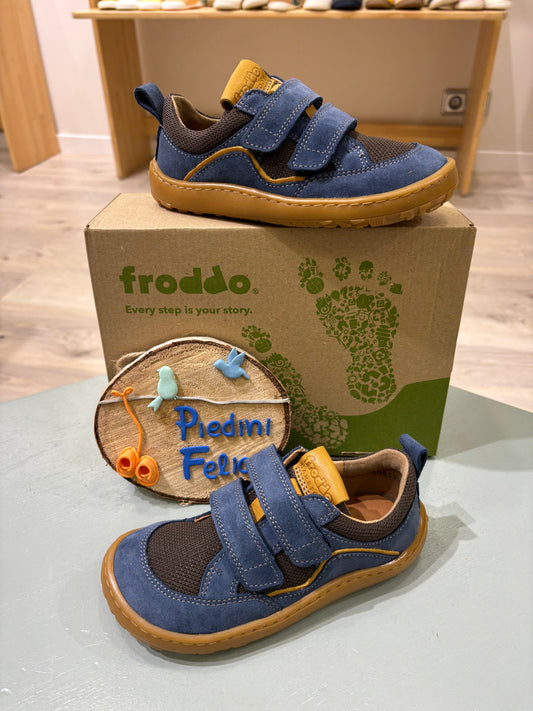 Barefoot Base Textil Denim/Cognac