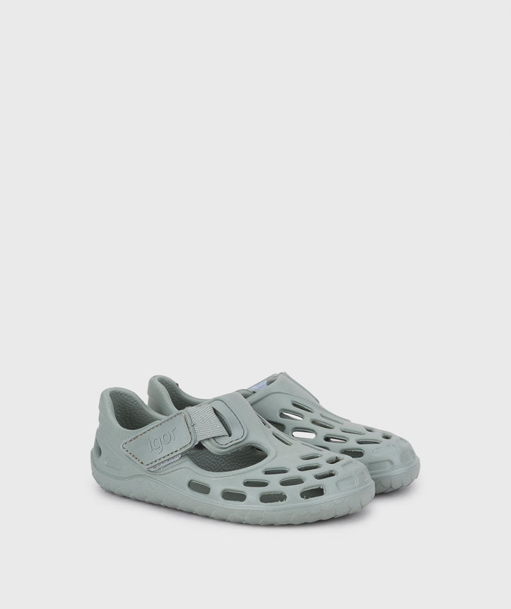 Sandalia estilo zueco Tijuca verde
