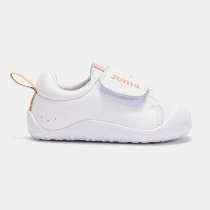 Zapatillas casual Teddy Baby 25 Barefoot junior blanco rosa