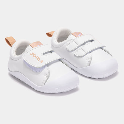 Zapatillas casual Teddy Baby 25 Barefoot junior blanco rosa